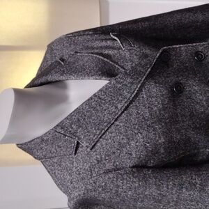 J. Crew gray heather cotton blend double breasted blazer/coat. Size 14